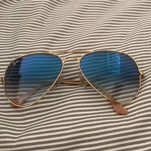 ray ban blue gradient lenses
